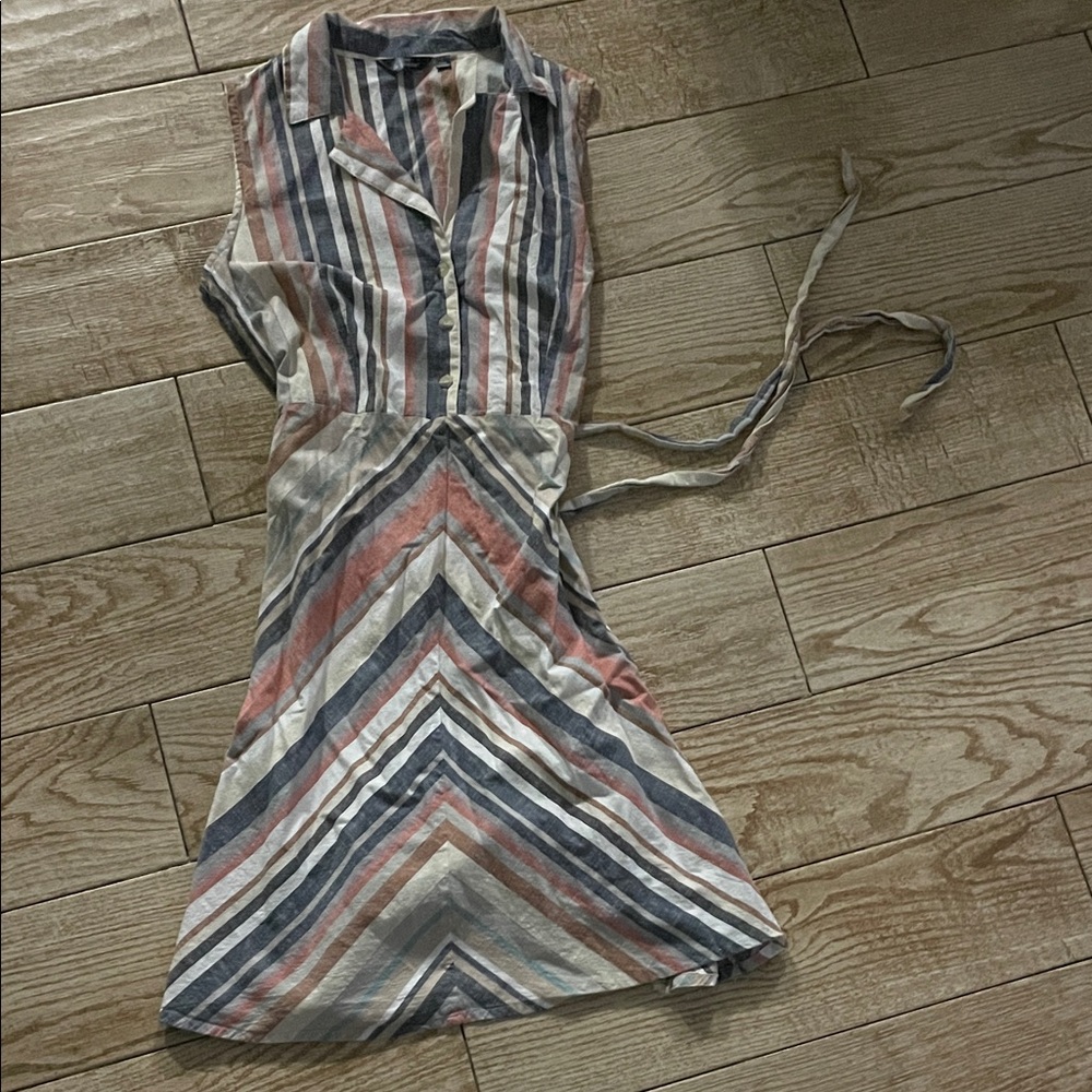 Mlle Gabrielle Multicolor Striped Midi Dress